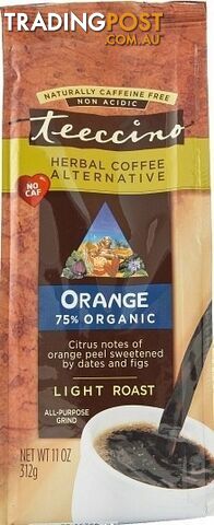 Teeccino Orange Chicory Herbal Coffee 312g - Teeccino Caffeine Free - 795239800407