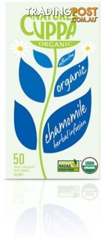 Natures Cuppa Organic Chamomile with Peach 50 Teabags - Nature's Cuppa - 9311367000918