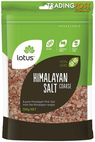 Lotus Himalayan Pink Coarse Salt (Bag) 500g - Lotus - 9317127007869