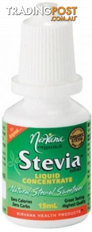 Nirvana Organics Stevia Liquid Concentrate 15ml - Nirvana Organics - 9338196000094