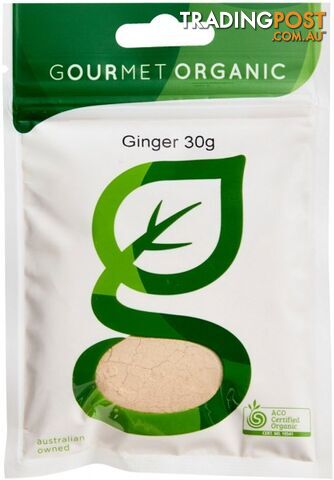 Gourmet Organic Ginger Ground 30g Sachet x 1 - Gourmet Organic Herbs - 9332974000061