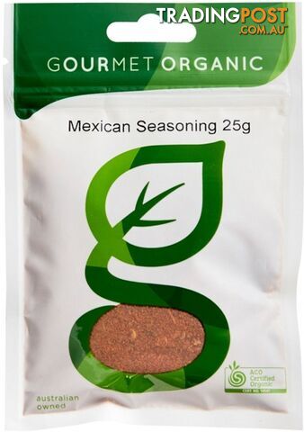 Gourmet Organic Mexican Seasoning 25g Sachet - Gourmet Organic Herbs - 9332974000740