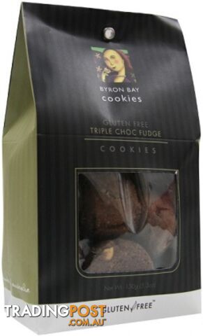 Byron Bay Triple Chocolate Fudge Cookies 150g - Byron Bay Cookies - 9320391010169