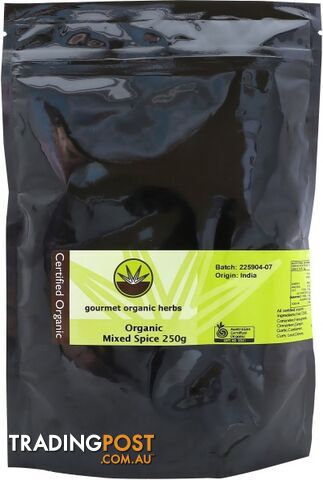 Gourmet Organic Spice Mixed 250g - Gourmet Organic Herbs - 9332974002904