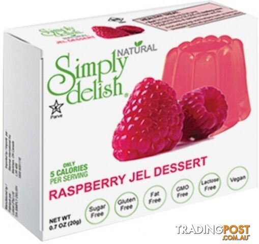 Simply Delish Raspberry Jelly 20g - Simply Delish - 751217900934