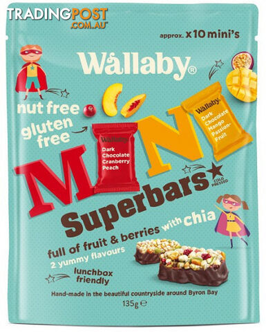 Wallaby Mini Superbars Fruit & Berries with Chia 135g - Wallaby - 9314943051007