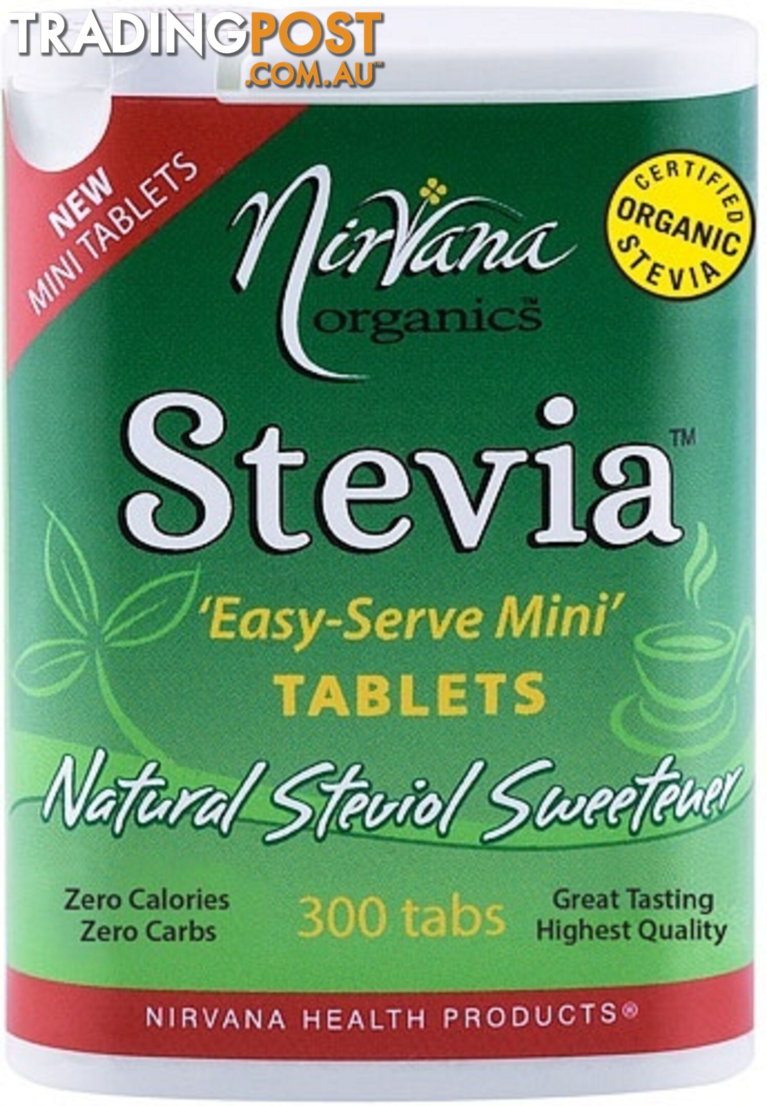 Nirvana Organics Stevia 'Easy-Serve-Mini' Tablets 300Tabs - Nirvana Organics - 9338196001602