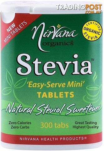 Nirvana Organics Stevia 'Easy-Serve-Mini' Tablets 300Tabs - Nirvana Organics - 9338196001602