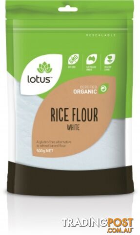 Lotus Organic White Rice Flour 500g - Lotus - 9317127003731