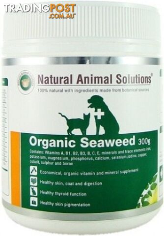 Natural Animal Solutions Organic Seaweed 300g - Natural Animal Solutions - 9341976000191