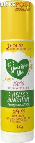 123 Nourish Me Hello Sunshine Facestick Original SPF50+ 16ml - 123 Nourish Me - 93553797