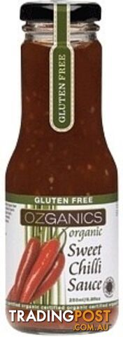 Ozganics Organic Sweet Chilli Sauce 250ml - Ozganics - 9327304000064