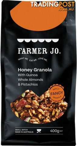 Farmer Jo Honey Granola w/Quinoa Whole Almonds & Pistachios 400g - Farmer Jo -...