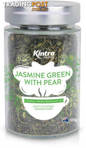 Kintra Foods Loose Leaf Tea Jasmine Green with Pear 100g - Kintra Foods - 9341709000924