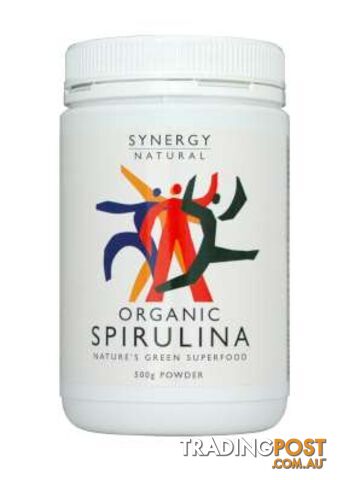 Synergy Spirulina Powder 500gm Organic - Synergy - 9318690000639