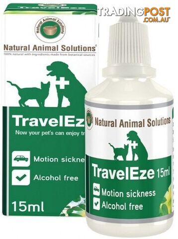 Natural Animal Solutions TravelEze 15ml - Natural Animal Solutions - 9314976000317