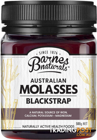 Barnes Naturals Australian Blackstrap Molasses 500g - Barnes Naturals - 9300677010144