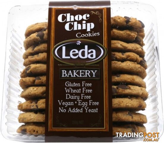Leda Chocolate Chip Gluten Free Cookies 250g - Leda - 9322802006112