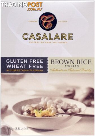 Casalare Brown Rice Twists 250g - Casalare - 9319934700148