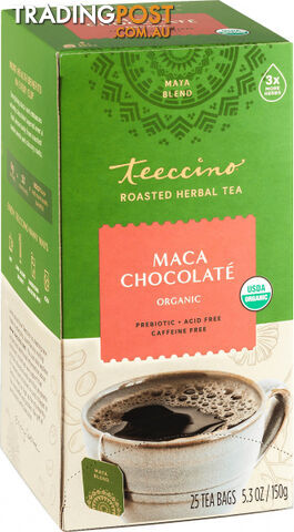 Teeccino Maca Chocolate 25Teabags 150g - Teeccino Caffeine Free - 795239401321