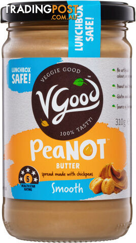 VGood PeaNOT Butter Smooth 310g - VGood - 9369998063185