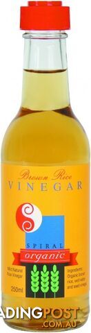 Spiral Organic Brown Rice Vinegar  250ml - Spiral Foods - 9312336152027