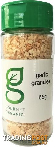Gourmet Organic Garlic Granules Shaker 65g - Gourmet Organic Herbs - 9332974000924