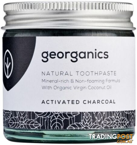 Georganics Toothpaste Activated Charcoal 60ml - Georganics - 5060480200104