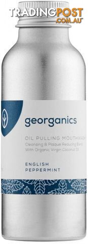 Georganics Oil Pulling Mouthwash Peppermint 100ml - Georganics - 5060480200166