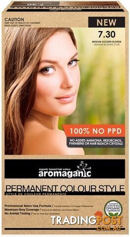 Aromaganic Medium Golden Blonde 7.30 - Aromaganic Hair Products - 9331636004164