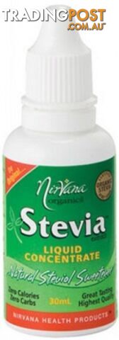 Nirvana Organics Stevia Liquid Concentrate 30ml - Nirvana Organics - 9338196000056