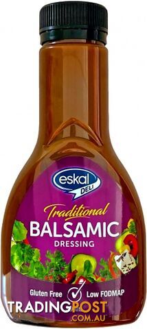 Eskal Deli Low Fodmap Balsamic Dressing 300ml - Eskal Foods - 9310489100476