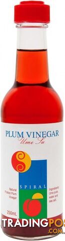 Spiral Plum Vinegar  250ml - Spiral Foods - 9312336142516