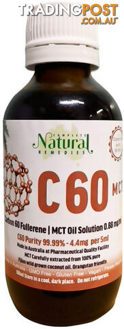 Complete Health Products Carbon 60 (C60) MCT Oil 100ml - Complete Health Products - 9347880000289