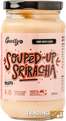 Gevity Rx Bone Broth Sauce Souped-Up Sriracha Mayonnaise 375ml - Gevity Rx -...