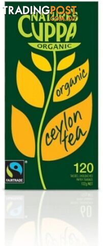 Natures Cuppa Organic Ceylon 120 Teabags - Nature's Cuppa - 9311367000314