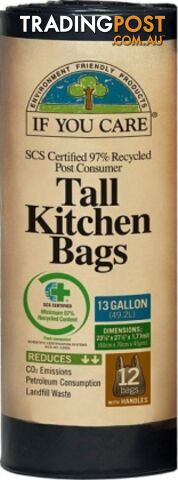 If You Care Tall Kitchen Bags 12 Bags - If You Care - 770009250651