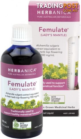 Herbanica Femulate (Lady's Mantle) Oral Liquid 100ml - Herbanica - 9327842008409