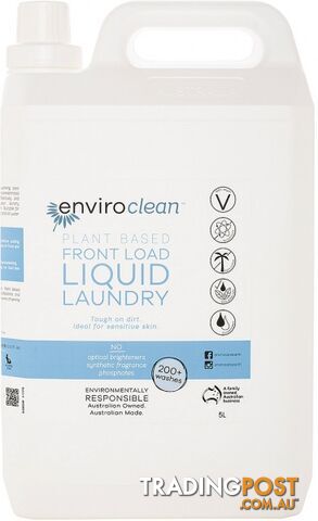 Enviro Clean Front Load Laundry Liquid 5L - Enviro Care - 9325937000390