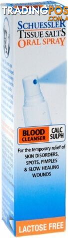 Schuessler Tissue Salts Oral Spray Calc Sulph - Blood Cleanser 30ml - Martin & Pleasance - 9324294001088