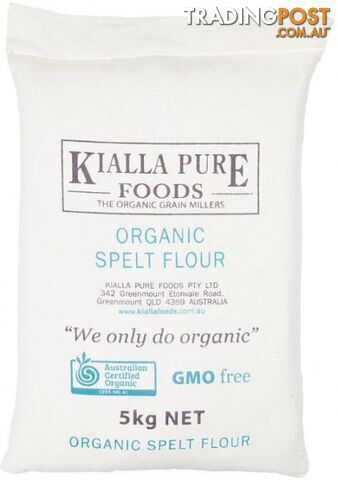 Kialla Organic Spelt Flour 5Kg - Kialla Pure Organics - 9313958005074