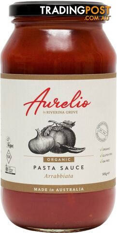 Aurelio Organic Arrabbiatta Pasta Sauce  500g - Aurelio - 9326142010013