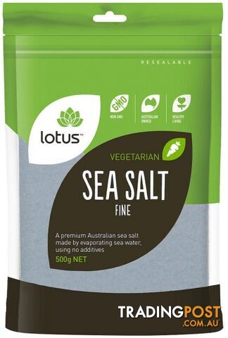 Lotus Sea Salt Fine 500gm - Lotus - 9317127060765