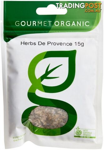 Gourmet Organic Herb De Provence 15g Sachet x 1 - Gourmet Organic Herbs - 9332974001051