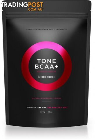 Tropeaka TONE BCAA+ Raspberry  250g Pouch - Tropeaka - 9350728000655