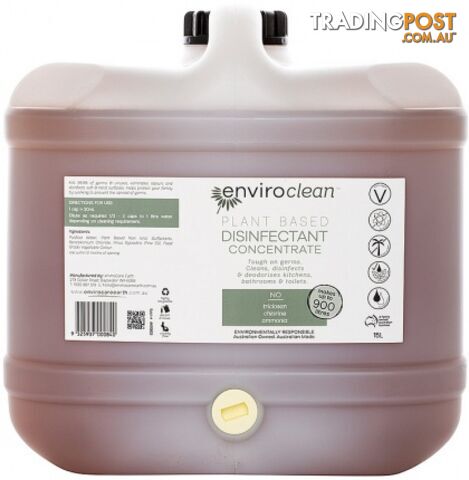 Enviro Clean Disinfectant Concentrate 15L - Enviro Care - 9325937000840