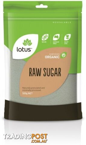 Lotus Organic Raw Sugar  500gm - Lotus - 9317127638568