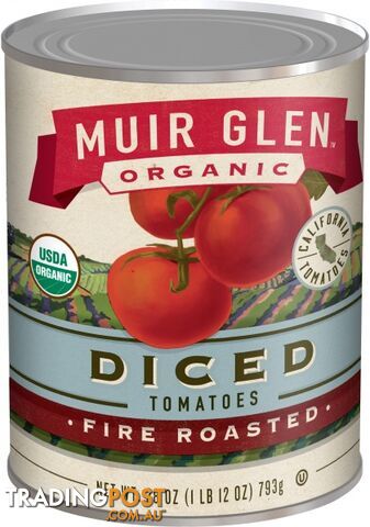 Muir Glen Organic Diced Tomatoes Fire Roasted 794g - Muir Glen Organic - 725342290536