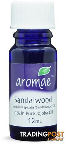 Aromae Sandalwood 10% in Pure Jojoba Essential Oil 12mL - Aromae Essential Oils - 9339059000183