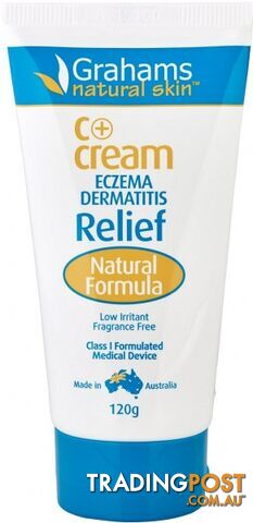 Grahams C+ Eczema & Dermatitis Cream Class I MD 120gm - Grahams - 9332996000124